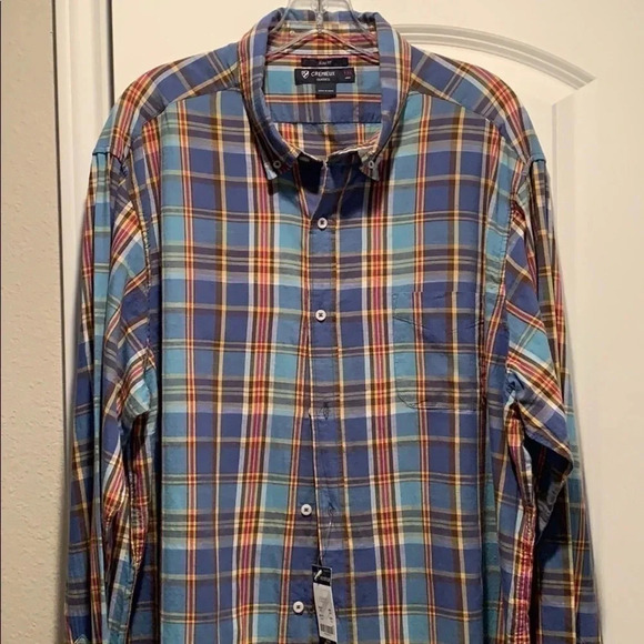 Cremieux Slim Fit Plaid Button Down Shirt 2XL - Picture 1 of 9